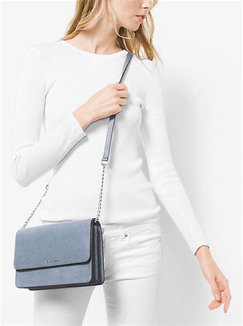 daniela large saffiano leather crossbody bag michael kors|daniela saffiano crossbody bag.